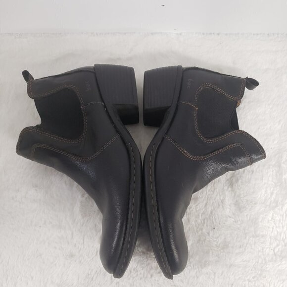 BOC. Black Western Pullon Faux Leather Bootie Size 8 - Picture 6 of 14